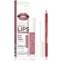 Eveline Cosmetics OH! my LIPS Velvet set za usne 13 Brownie Biscotti 1 kom