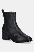 Kožené členkové topánky Tommy Hilfiger TH STRETCH LEATHER BOOTIE