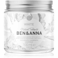 BEN&ANNA Natural Toothpaste White Zahnpasta in Glasdose mit bleichender Wirkung 100 ml