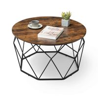 MID.YOU KONFERENČNÝ STOLÍK, hnedá, čierna, kov, kompozitné drevo, 80/80/45 cm
