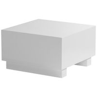 Livetastic KONFERENČNÝ STOLÍK, biela s vysokým leskom, kompozitné drevo, 60/60/35 cm