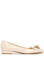 20mm One Stud Patent Leather Flats