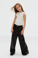 Calvin Klein Jeans pantaloni FAUX LEATHER