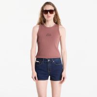 Tank Top Calvin Klein Jeans Sl 2X2 Baby Rib Logo Crew Tank Sierra Brown S