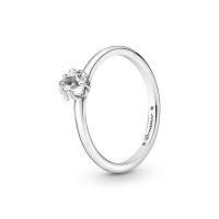 Pandora Očarujúci strieborný prsteň so zirkónom Nebeská hviezda 190026C01 54 mm