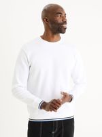 Celio Gepikraye Sweatshirt Weiß