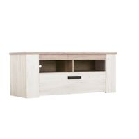 Ti'me TV DIEL, farba duba, farba strieborného duba, 151,5/49,5/43,5 cm