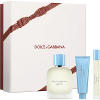 Dolce&Gabbana Light Blue Pour Homme EDT Trio Gift Set zestaw upominkowy dla mężczyzn
