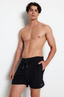 Trendyol Black Standard Size Soft Fabric Swim Shorts