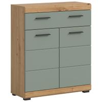 MID.YOU STREDNE VYSOKÁ SKRINKA, farba duba, šalviovozelená, 74/88/31 cm