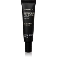 Korres Activated Charcoal korrekciós alapozó a hosszan tartó hatásért SPF 15 ACF1 30 ml