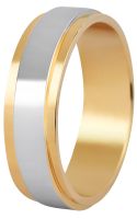 Beneto Exclusive Pánsky bicolor prsteň z ocele SPP05 63 mm