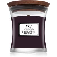 Woodwick Spiced Blackberry ароматна свещ с дървен фитил 85 гр.