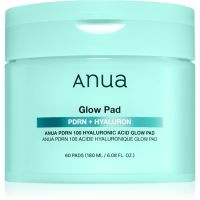 Anua PDRN 100 Hyaluronic Acid Glow Pad тонізувальні патчі для зволоження та пружності шкіри 60 кс