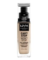 NYX Professional Makeup фон-дьо-тен - Can't Stop Won't Stop Full Coverage Foundation - Fair