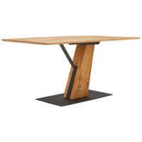 MID.YOU JEDÁLENSKÝ STÔL, dub, prírodná farba, čierna, 160/90/76 cm