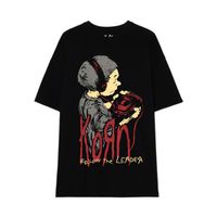 Cropp - Črna majica s potiskom Korn - črna