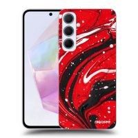 Silikónový čierny obal pre Samsung Galaxy A35 5G A356B - Red black