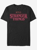 ZOOT.Fan Netflix Logo Stranger Things Majica crna