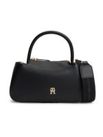 TOMMY HILFIGER Ručna torbica 'TH Monogram Repeat Logo'  crna
