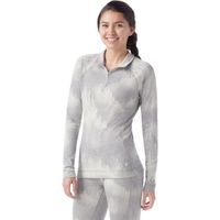 Smartwool CLASSIC THERMAL MERINO BL 1/4 ZIP Дамска термо тениска, сиво, размер