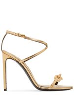 105mm Chain Mirror Leather Sandals