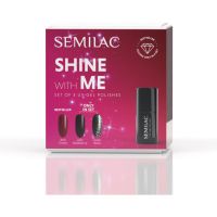 Semilac Set Shine With Me Set mit Nagellacken Verwendung mit einer UV/LED-Lampe