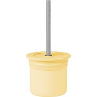 Minikoioi Sip+Snack Set jedálenská sada pre deti Yellow / Grey 1 ks
