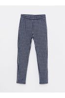 LC Waikiki Lcw Elastic Waist Plaid Girls Leggings