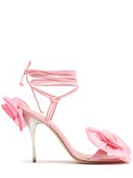 105mm Flower Satin Sandals