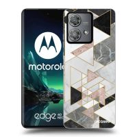 Silikónový čierny obal pre Motorola Edge 40 Neo - Light geometry