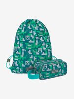 BAAGL  Minecraft 2 Silver Creeper Federtasche Grün