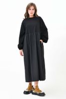 Trendyol Black Knitted-Woven Dress