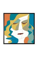 Nástenná dekorácia v ráme 70 x 70 cm