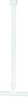 German Koupelnový držák na strop / 55 cm / hliník / bílá