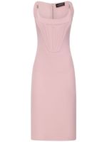 Sleeveless Satin Bustier Mini Dress