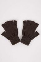 DEFACTO Men's Cropped Knitted Gloves