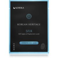 KORIKA Korean Heritage Silk & 8 Types of Hyaluronic Acid Hydrating Sheet Mask хидратираща платнена маска 25 гр.