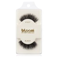 Bloom Natural nalepovacie mihalnice z prírodných vlasov No. 117 (Black) 1 cm