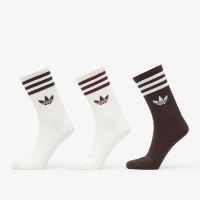 Κάλτσες adidas 3-Stripes Crew Socks 3 Pairs Off White/ Aurora Coffee/ Off White M
