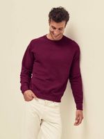 Burgundowa bluza męska Raglan Sweat Fruit of the Loom