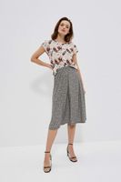 Marisse Skirt With A Small Pattern L-Sc-3712 Black