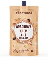 Allnature Arasidovy Krem S Bielou Cokoladou 50g