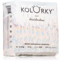 Kolorky Day Rain&Rainbow одноразові ЕКО-підгузки розмір М 5-8 Kg 21 кс