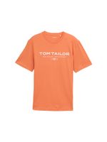 TOM TAILOR Majica  koraljna / bijela