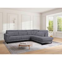 Livetastic ROHOVÁ SEDAČKA, textil, kompozitné drevo, tmavosivá