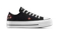 Converse Chuck Taylor All Star Lift Platform Embroidered Strawberries Ženy - Tenisky Converse - Černá - A14935C-6.5 - Size: 6.5