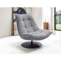 Livetastic KRESLO, textil, sivá