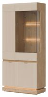 Witryna Milton Ml06 4D Dąb Cremona Torro / Kaszmir Mat