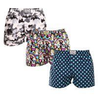 3PACK pánské trenky Styx art klasická guma vícebarevné (3A11871) XXL